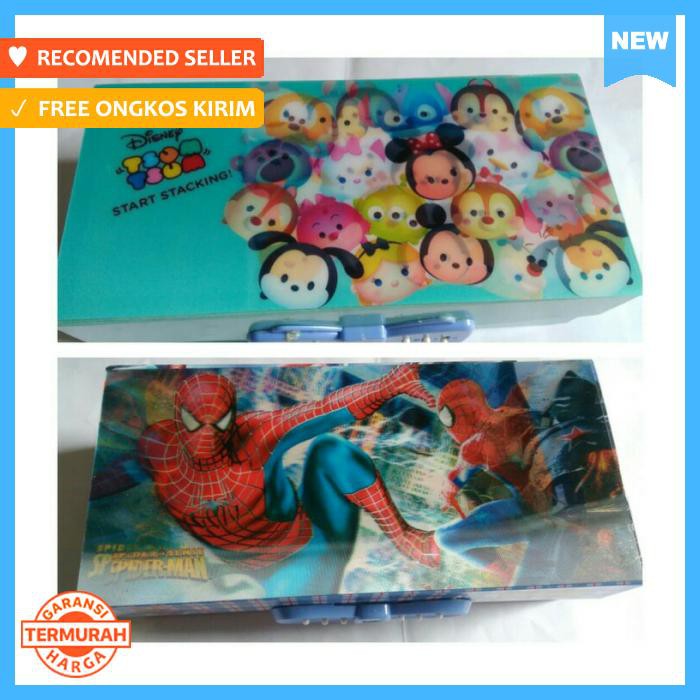 

Kotak/ Susun 3 Hologram Karakter Kartun New - Alat Tulis - Tempat Pensil