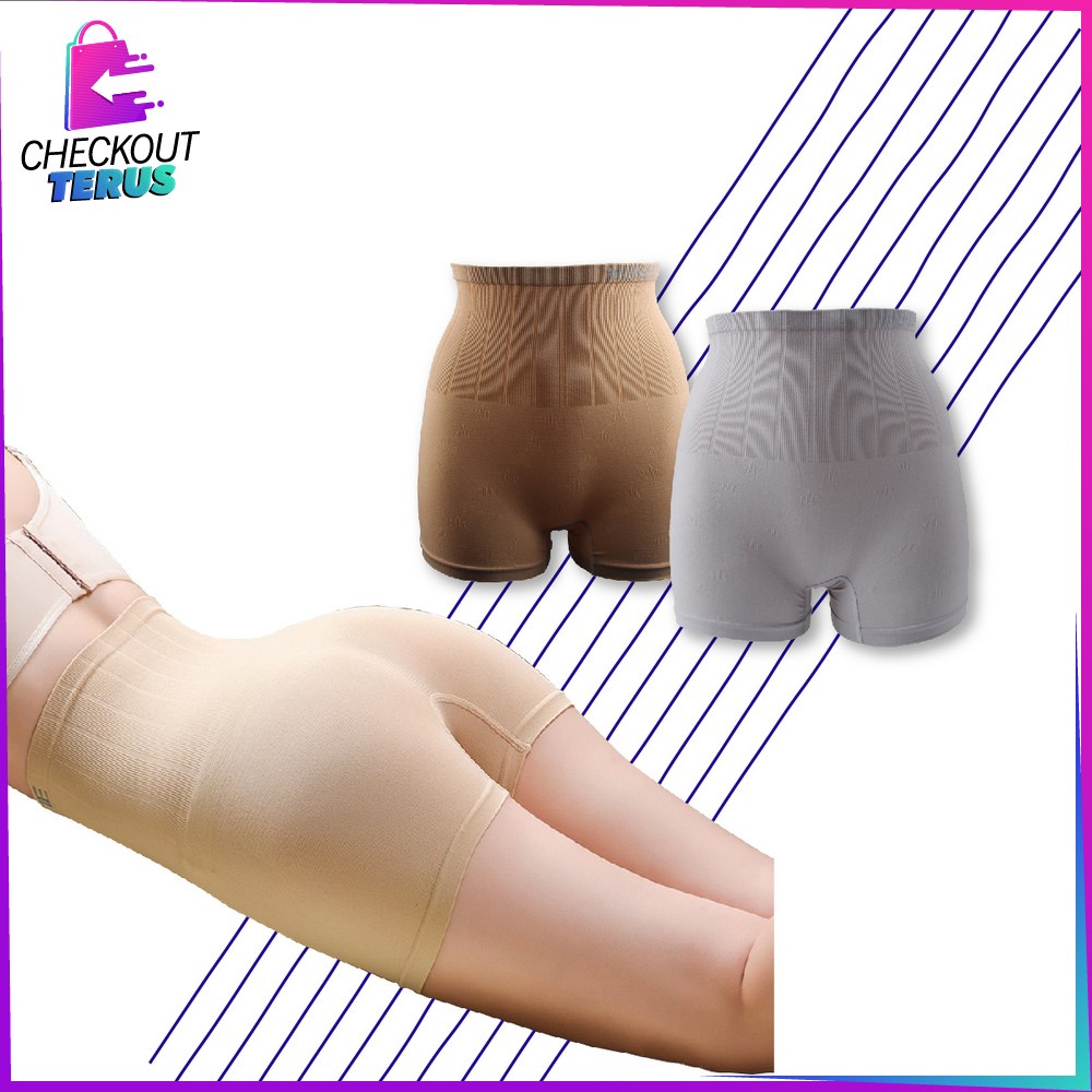 CT P35 Celana Korset Munapi Pelangsing Celana Pengecil Perut Underwear Wanita Highwaist Slimming Pants Celana Pengecil Perut