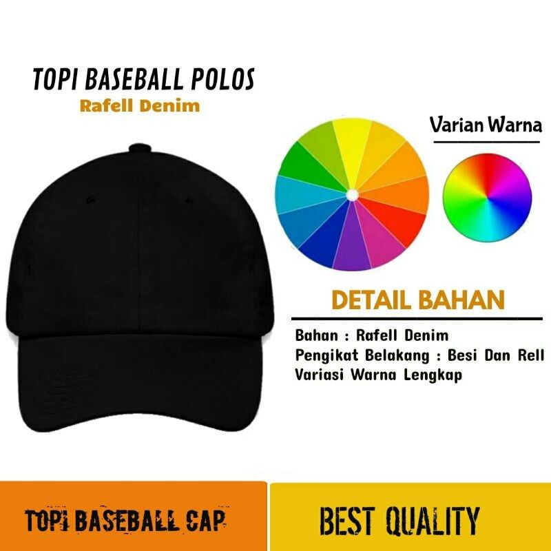 Topi baseball polos. Baseball Cap. Baseball Polos