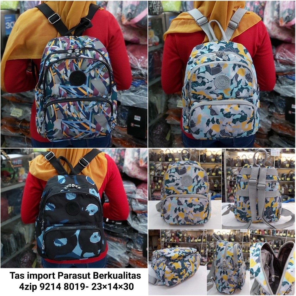 Tas selempang parasut/ backpack multifungi/ tas import casual outdoor wanita