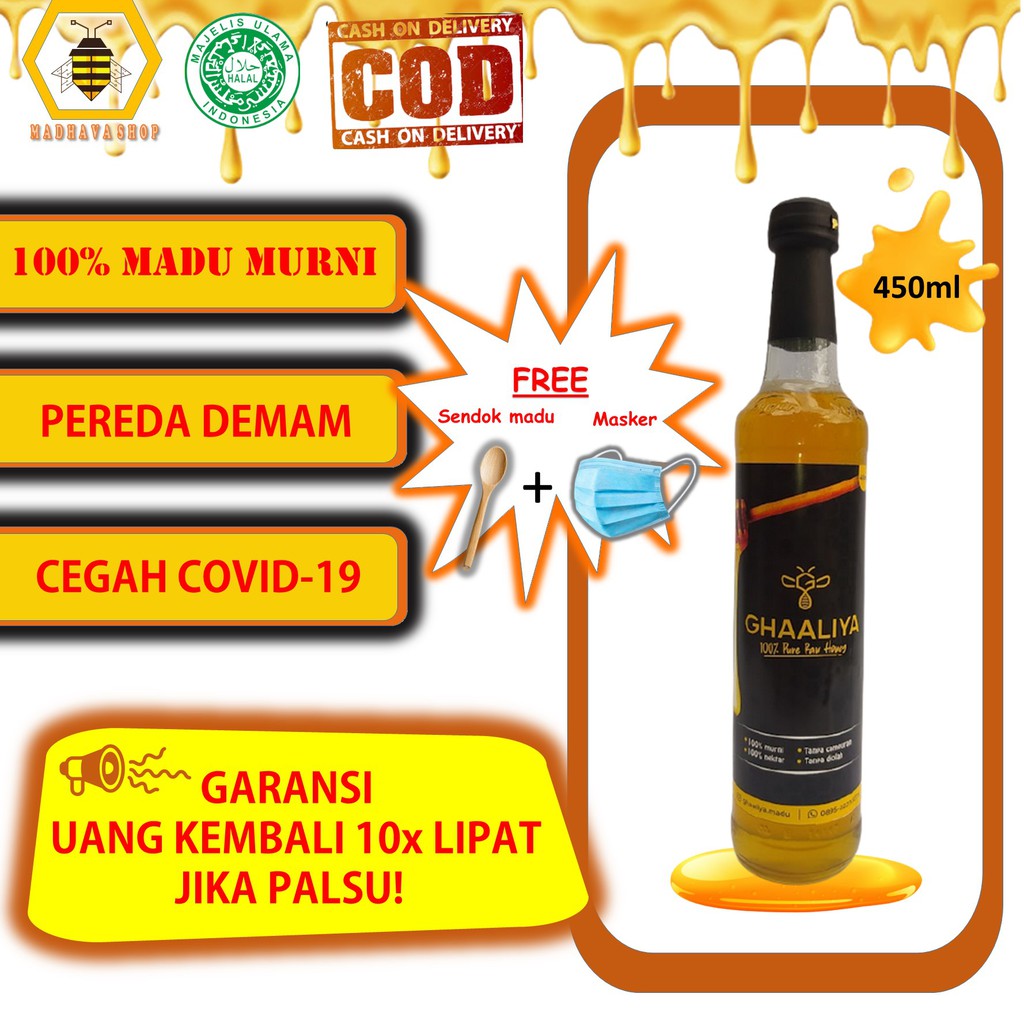 

Madu asli murni Ghaaliya sehat full nektar 100% cegah covid