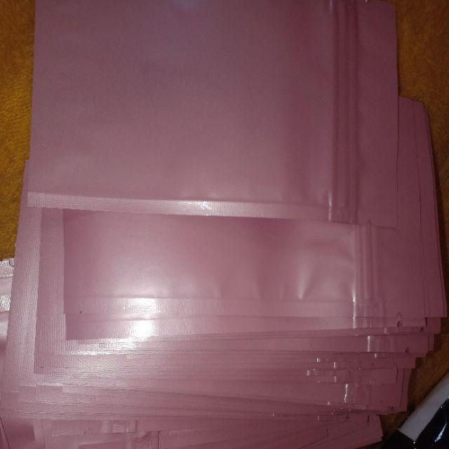 8 X 12 Min100pcs Blue Pink Kantong Plastik Masker Ziplock Klip Pouch Bag Warna Biru Alumunium  Foil
