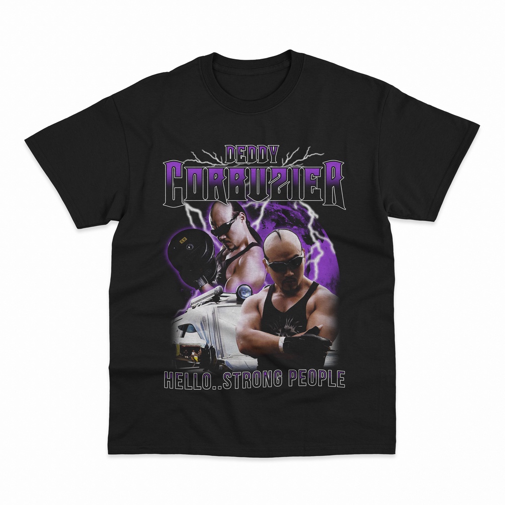 Kaos Bootleg Deddy Corbuzier Strong People Vintage King Nassar