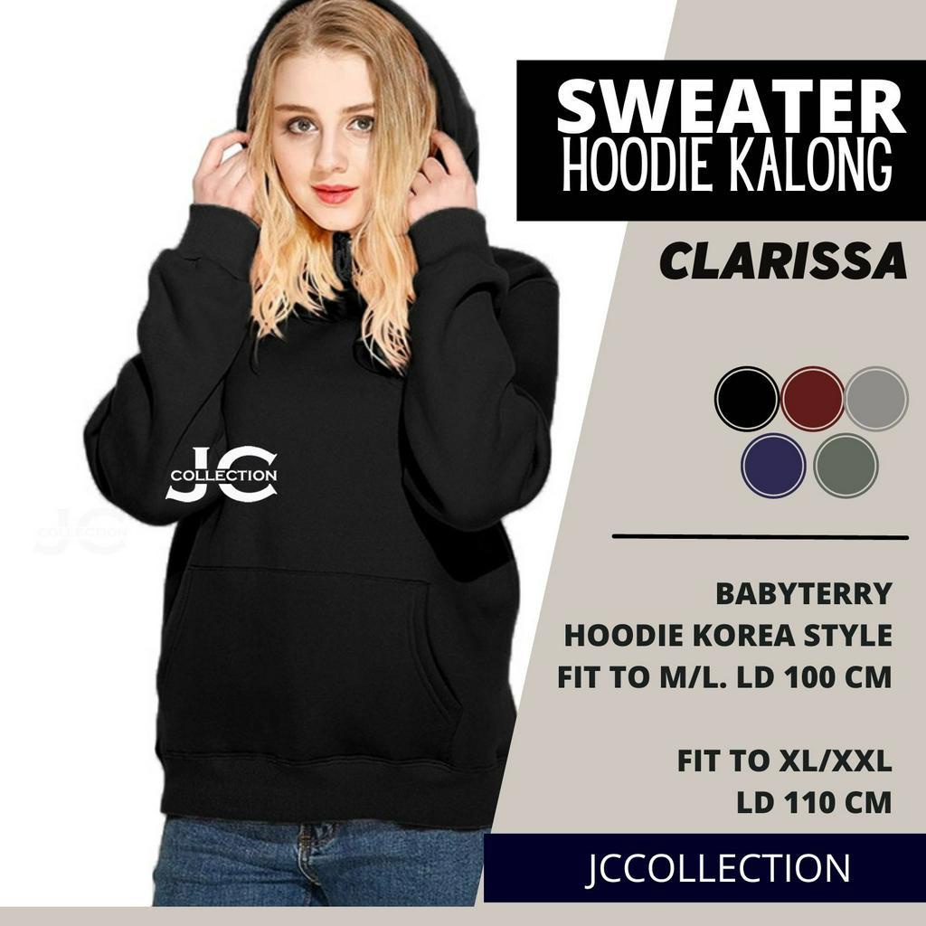 Jaket Sweater Hoodie Wanita Oversize - Carlissa - JCCollections