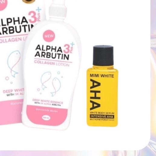 ♥ [DUET MAUT] Alpha Arbutin 3+ Lotion & Mimi Aha White Body Serum ✴