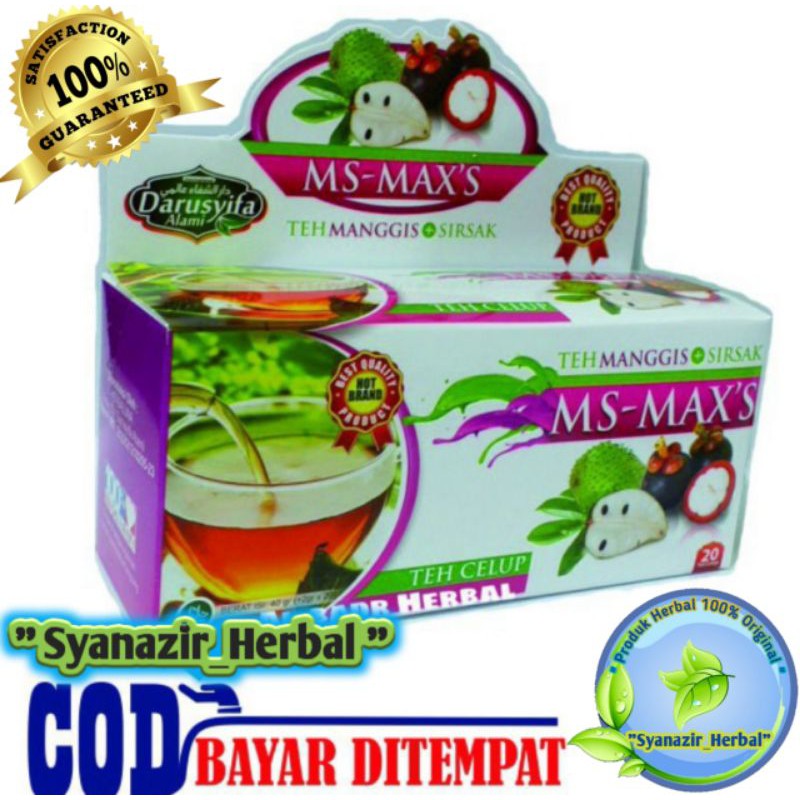 

Teh Celup MS MAX MS-MAX'S Darusyifa Teh Daun Sirsak + Kulit Manggis