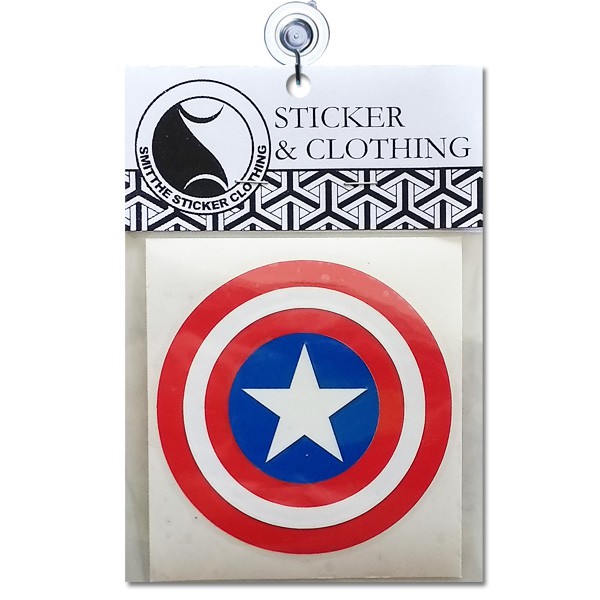 Stiker Shield Captain America 3W Logo Avengers Cutting Sticker untuk Motor Mobil