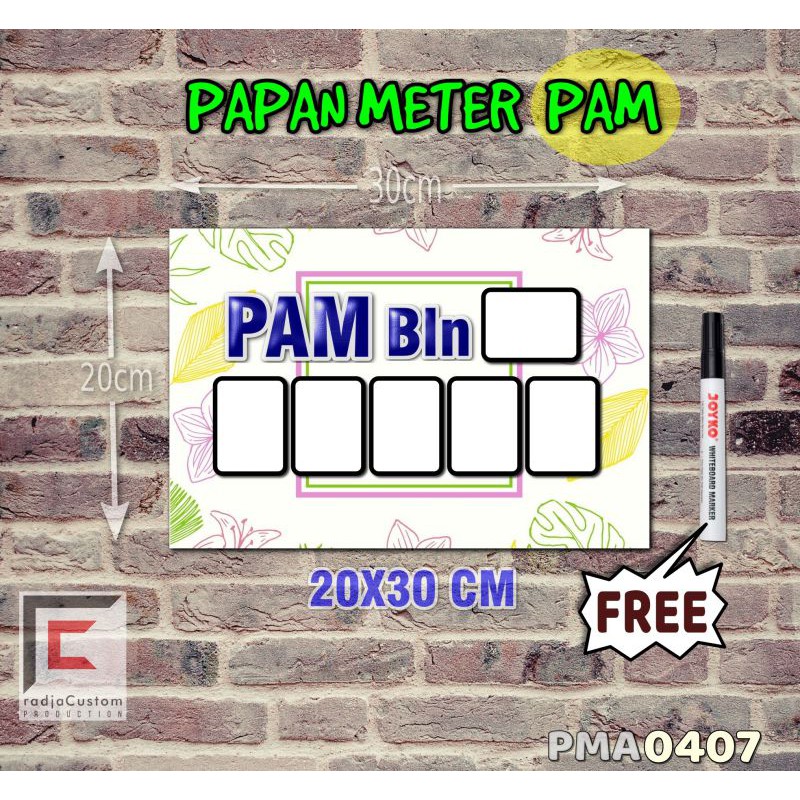 

RadjaCustom Papan Meter Listrik PLN PAM motif Unik - Tropical 07