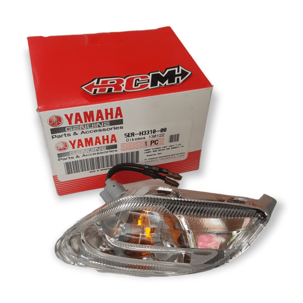 5ER-H3310-00 PERBIJI LAMPU SEN ASSY MICA MIKA KACA SEIN RETING RETTING RITING VEGA R LAMA OLD DEPAN DPN KIRI PUTIH ORI ORIGINAL YAMAHA YGP ASLI