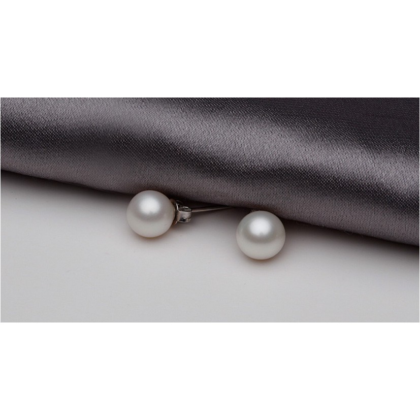 Berlapis S925 Anting-Anting Perak Mutiara Gaya Korea Anting-Anting Manik Nanyang Perempuan ai2-3941-7