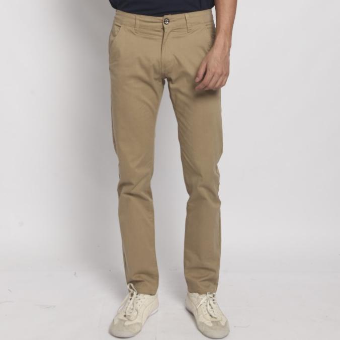 Edwin Jeans Celana Chinos Otsu Brown Slim Fit Stretch