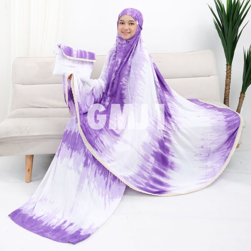 [GMJ1] MUKENA DEWASA RAYON BALI JUMBO TIEDYE RENDA