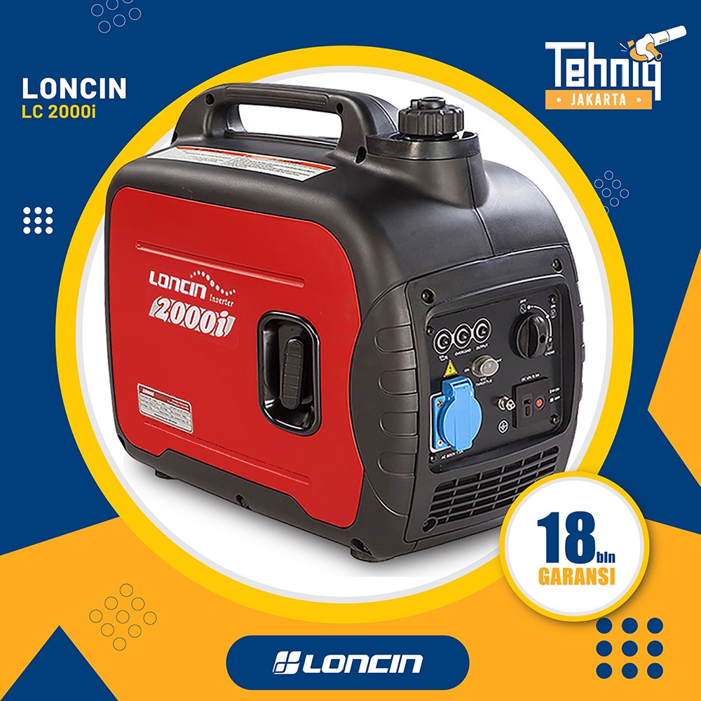 Generator Genset Listrik Portabel LONCIN LC 2000i Inverter Series 1800 Watt