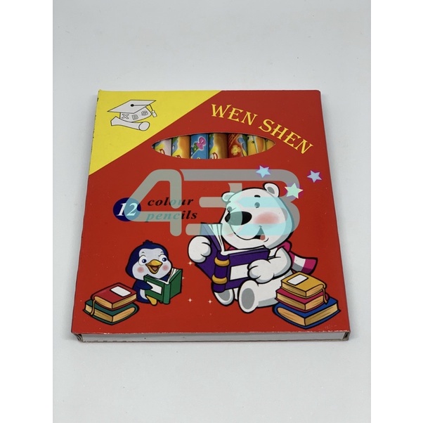 

PENSIL WARNA PENDEK MEREK WEN SHEN 433