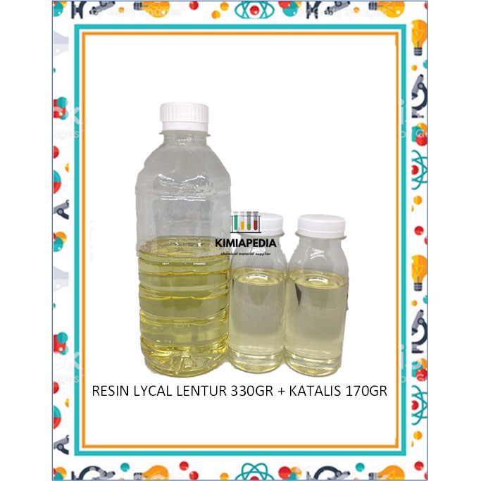 Resin Lycal Lical Lentur 1079 500gr Nametag Stiker Sticker Timbul