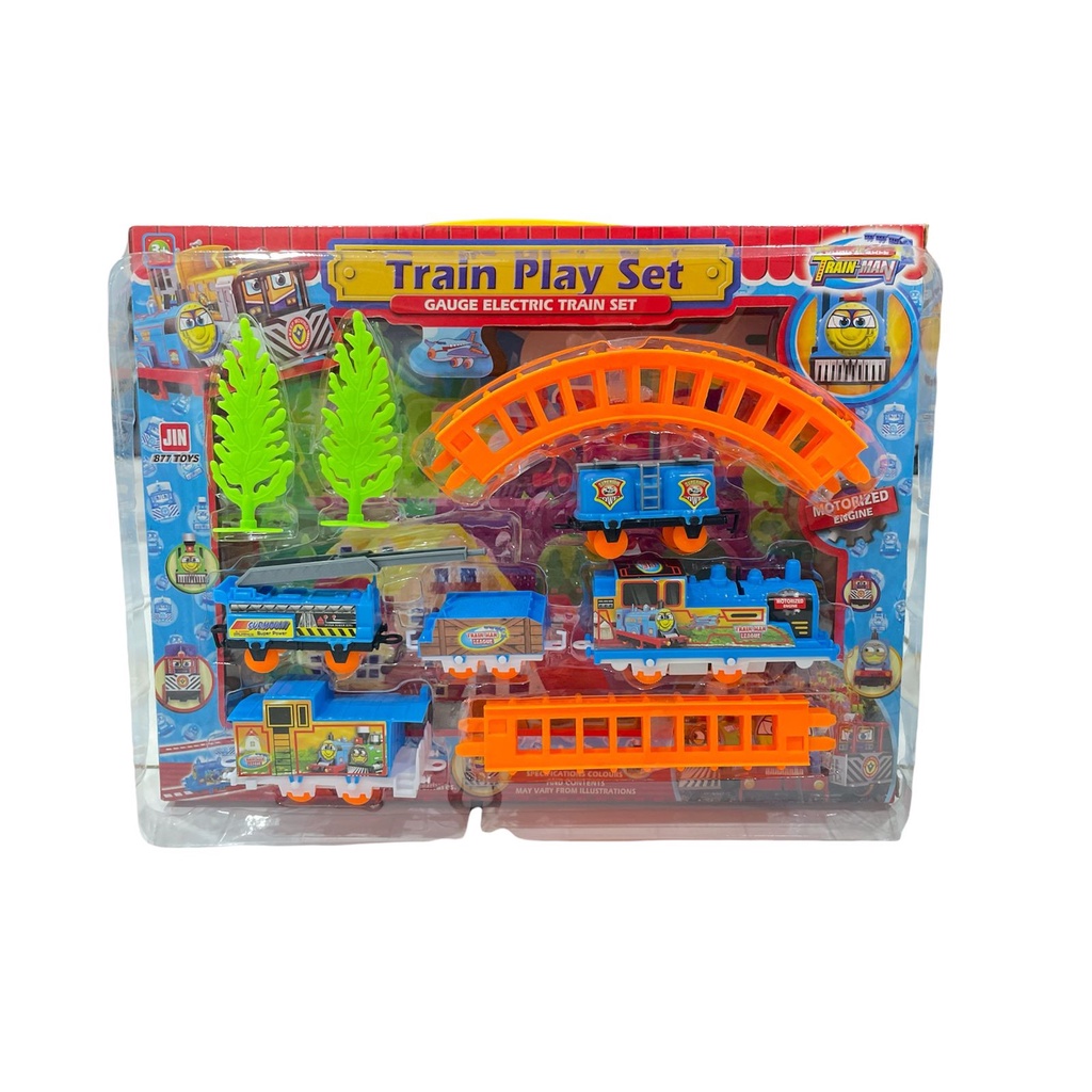 Mainan Anak TRAIN PLAY SET GAUGE ELECTRIC TRAIN SET Kereta Lokomotif