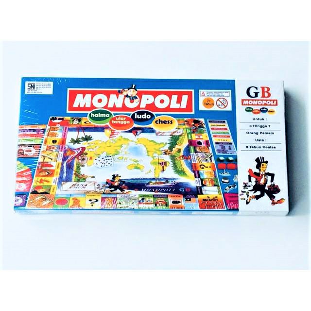 Monopoli GB Internasional 5IN1 GAME Monopoly Gaya Baru 5 in 1 game - 5 permainan 1 papan board game