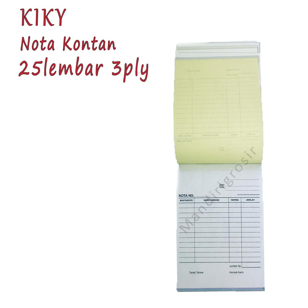 Nota Kontan *Kiky * Nota Kecil * 25lembar 3ply