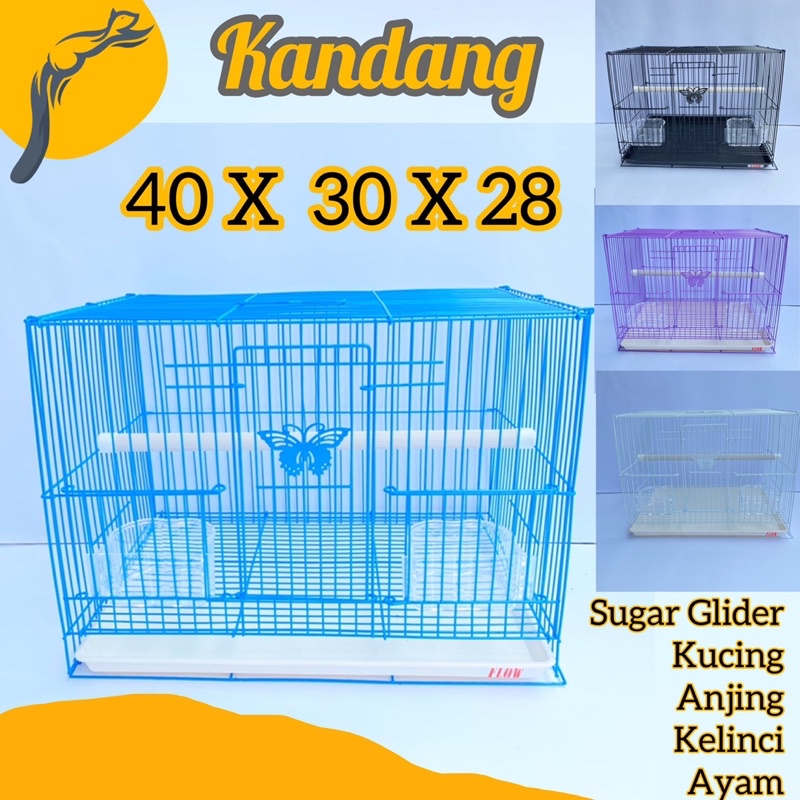 KANDANG SUGAR GLIDER 40 x 30 x 28 SANGKAR BURUNG KANDANG SUGAR GLIDER KUCING IGUANA AYAM BEBEK KELINCI TUPAI TERBANG TUPAI KELAPA BAJING BAJING LONCAT LOVEBIRD KANDANG BURUNG KICAU