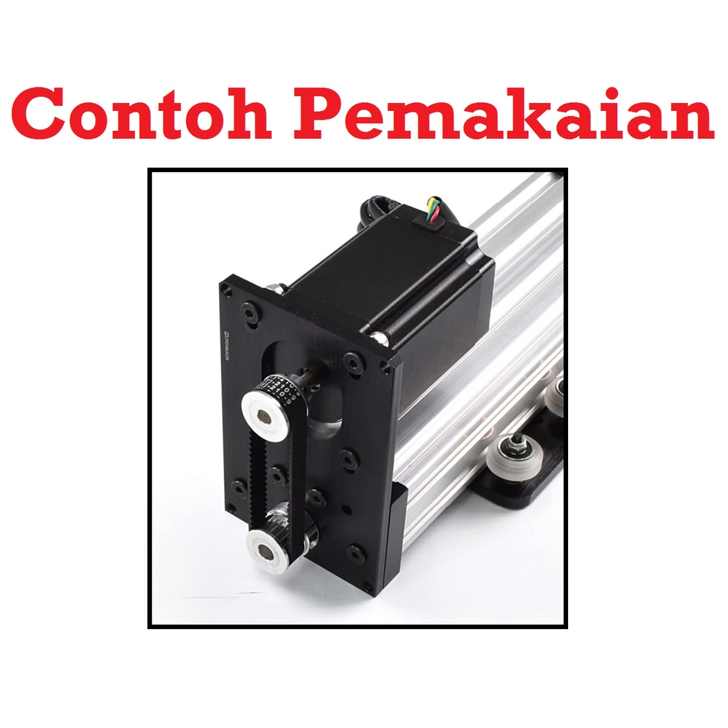 [HAEBOT] GT2 Pulley Timing 12T W6 Bore 3.17 4 5 6mm Puley CNC 3D Printer Aluminium Pitch 2mm Aktuator Slider Bergigi Gigi 12