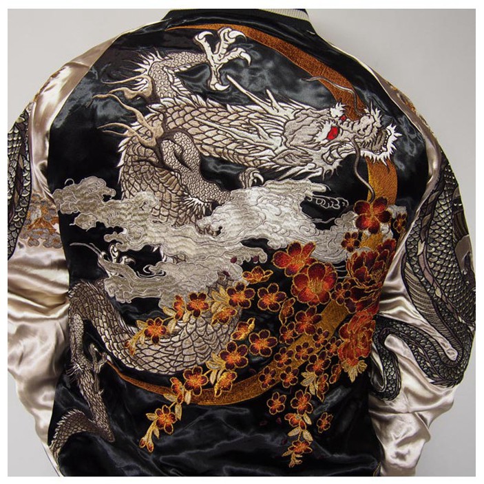 jaket sukajan karakuri tamashi Dragon Moon crescent