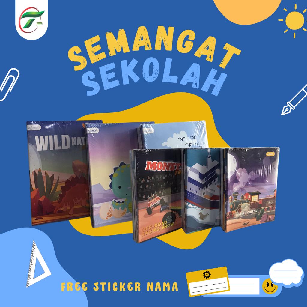 

READY STOCK!! BUKU TULIS KWARTO 58 ANIMALS//UNICORN//DINO//TRANSPORT ISI 10 ESTUDEE