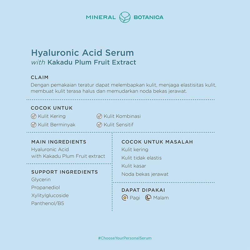 Mineral Botanica Hyaluronic Acid Serum 20ml