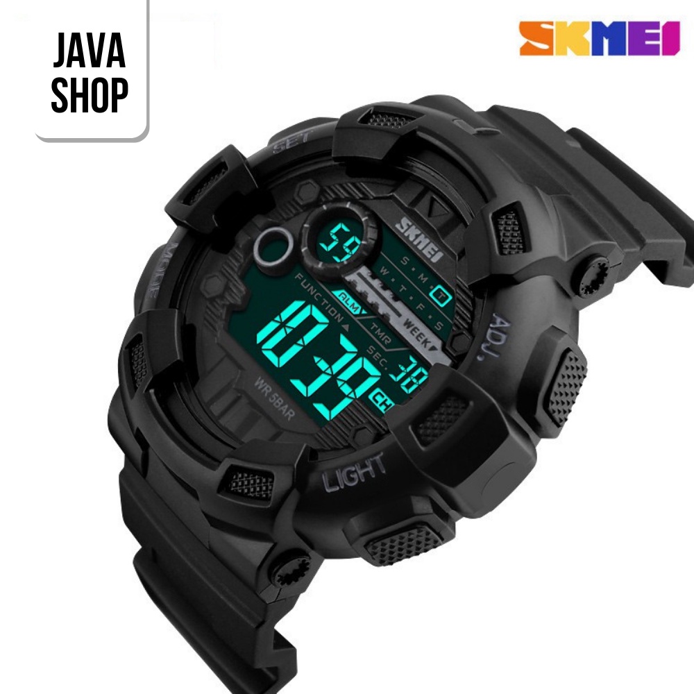 JAVASHOP Jam Tangan Pria Digital Anti Air Waterproof Kado Cowok SKMEI