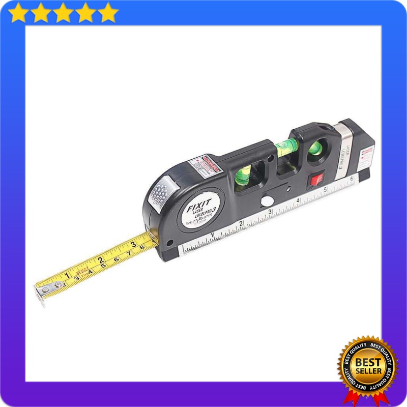 

Fixit Levelpro 3 - Penggaris Laser Horizontal Vertikal 250CM + Waterpass