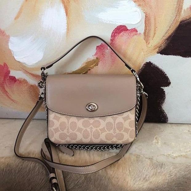 Bag Canvas - Tas Handbag Wanita Coach Coated Canvas Cassie Crossbody 19 In Signatur