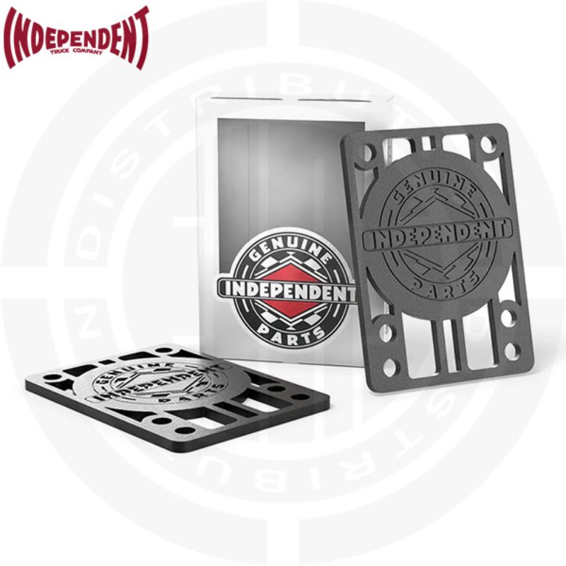 INDEPENDENT Genuine Parts 1/8 in Riser Pads Skateboard Black Pk/2