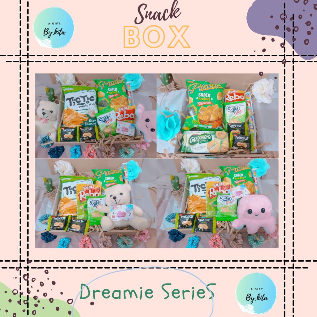 

[ READY] "DREAMIE Series" Large Size SNACK BOX / GIFT BOX [BIRTHDAY / GRADUATION]