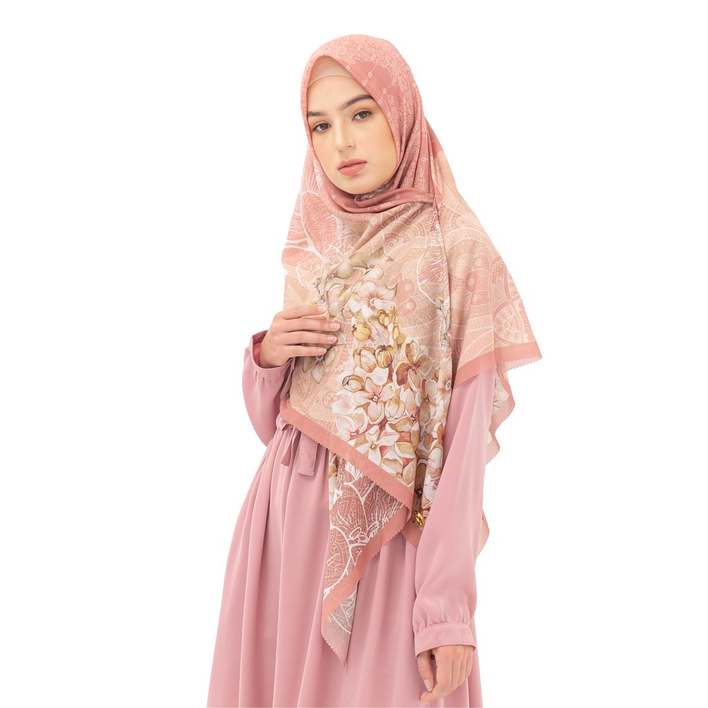 Exeis Lillaroce Scarves - FLAMINGO (Jilbab Syari Premium)