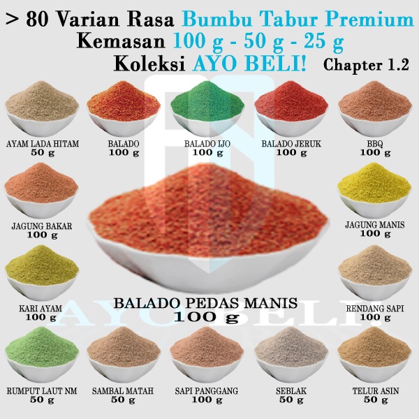 

>80 Bumbu Tabur Premium (Halaman 1)