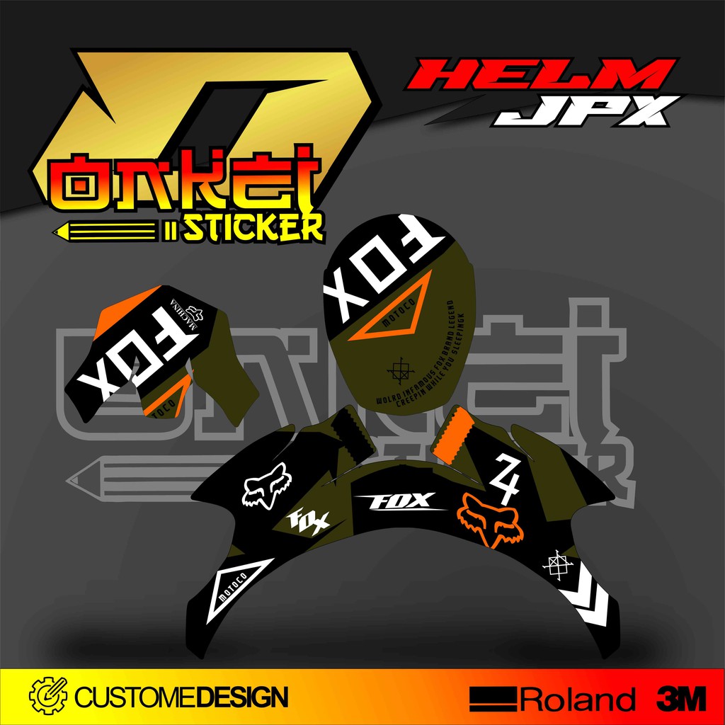 DECAL STICKER HELM JPX GR