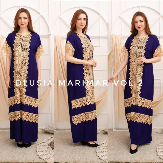 Daster arab DLUSIA MARIMAR Dress Rayon Daster Renda