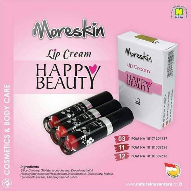 Moreskin lip cream nasa