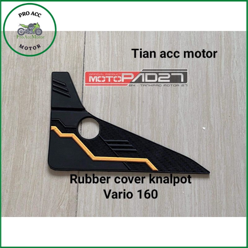 motopad27 stiker sticker Rubber cover knalpot Honda VARIO 160