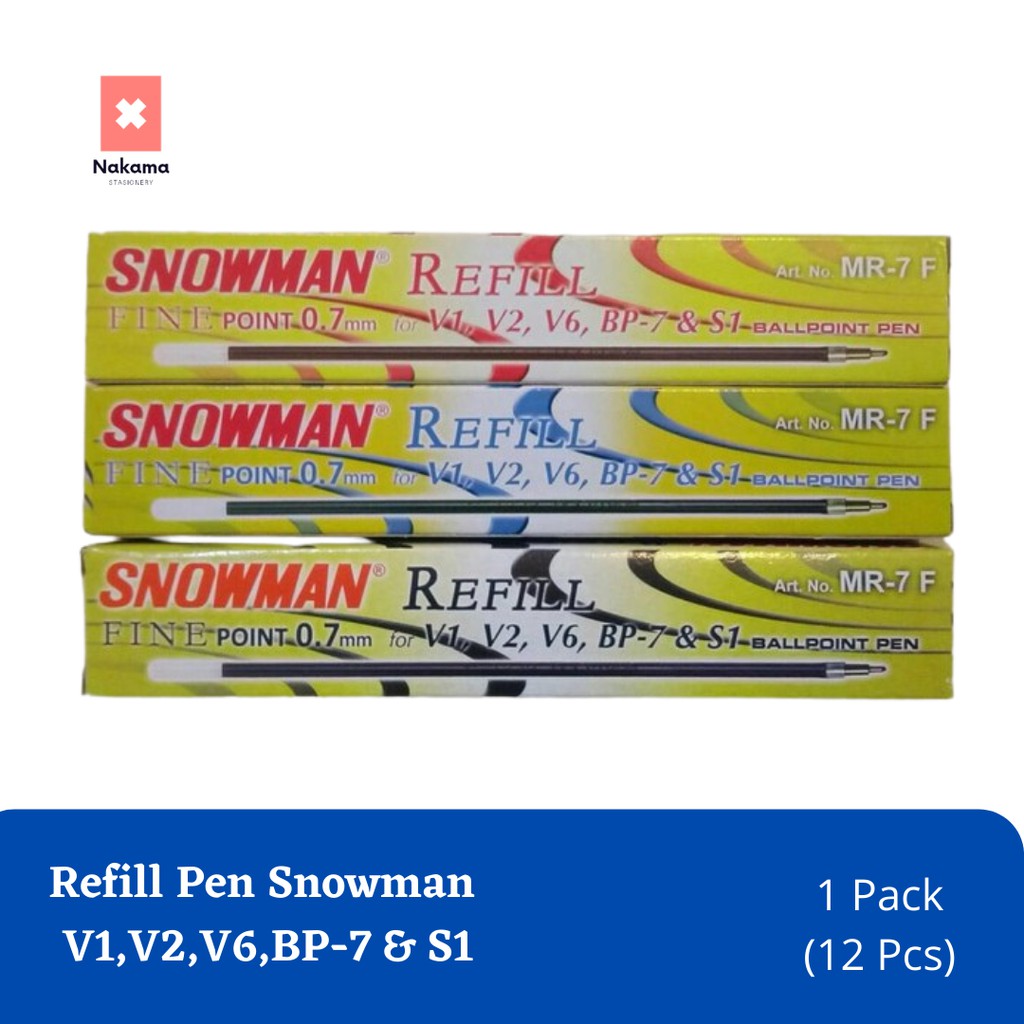 

Refill Snowman Fine Point 0,7 mm for V1, V2, V6, BP-7, S1