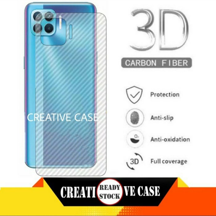 SKIN CARBON OPPO RENO 4 RENO 4F RENO 4 PRO ANTI GORES BELAKANG