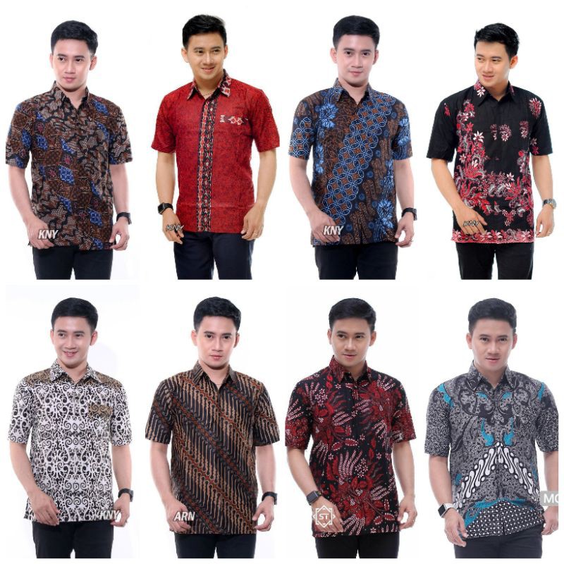 BAJU BATIK PRIA ABADI BATIK KEMEJA BATIK PRIA LENGAN PENDEK TERVIRAL DI SHOPEE