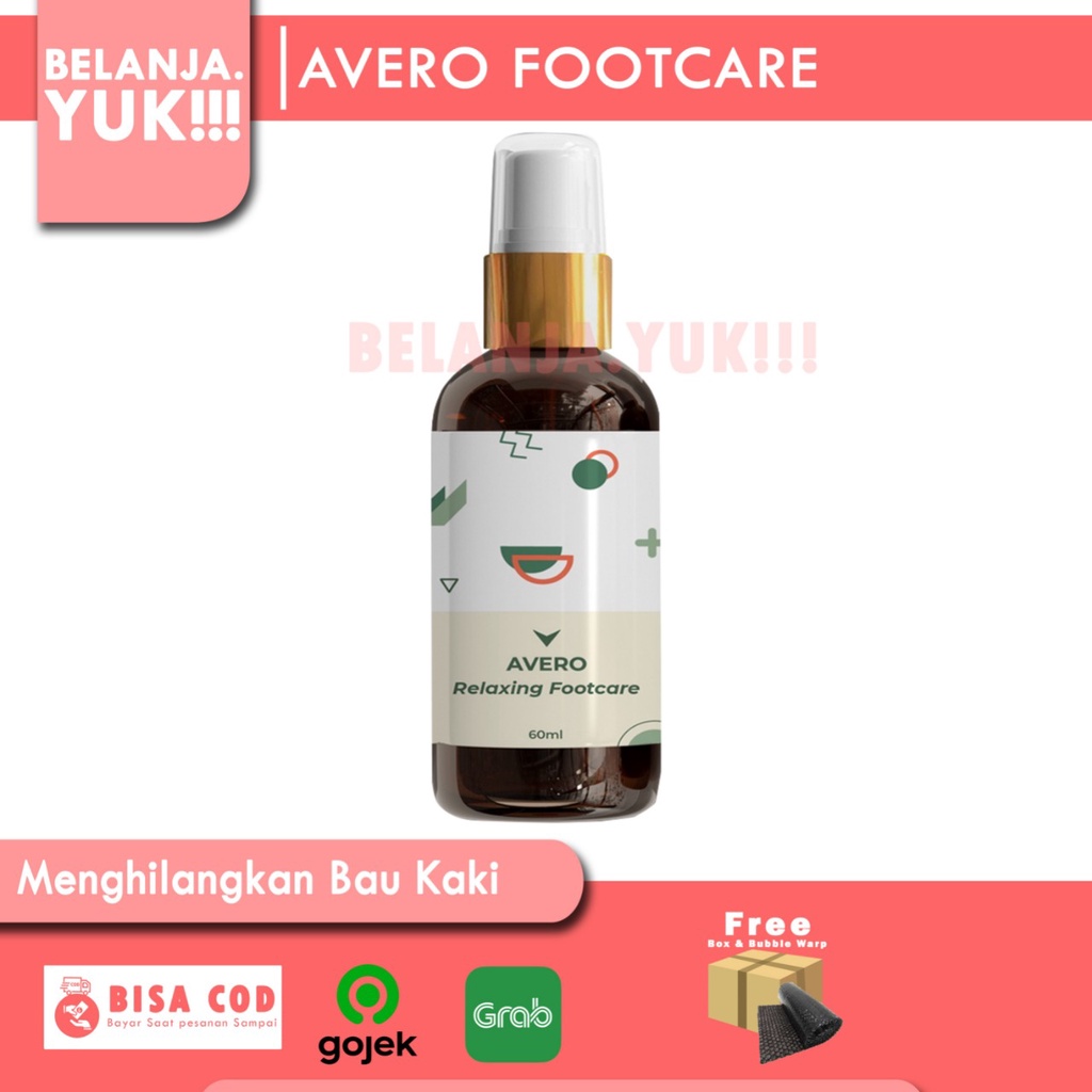 AVERO Relaxing Footcare BPOM Mencegah Kaki Berkeringat &amp; Menghilangkan Bau Kaki - Mint 60ml