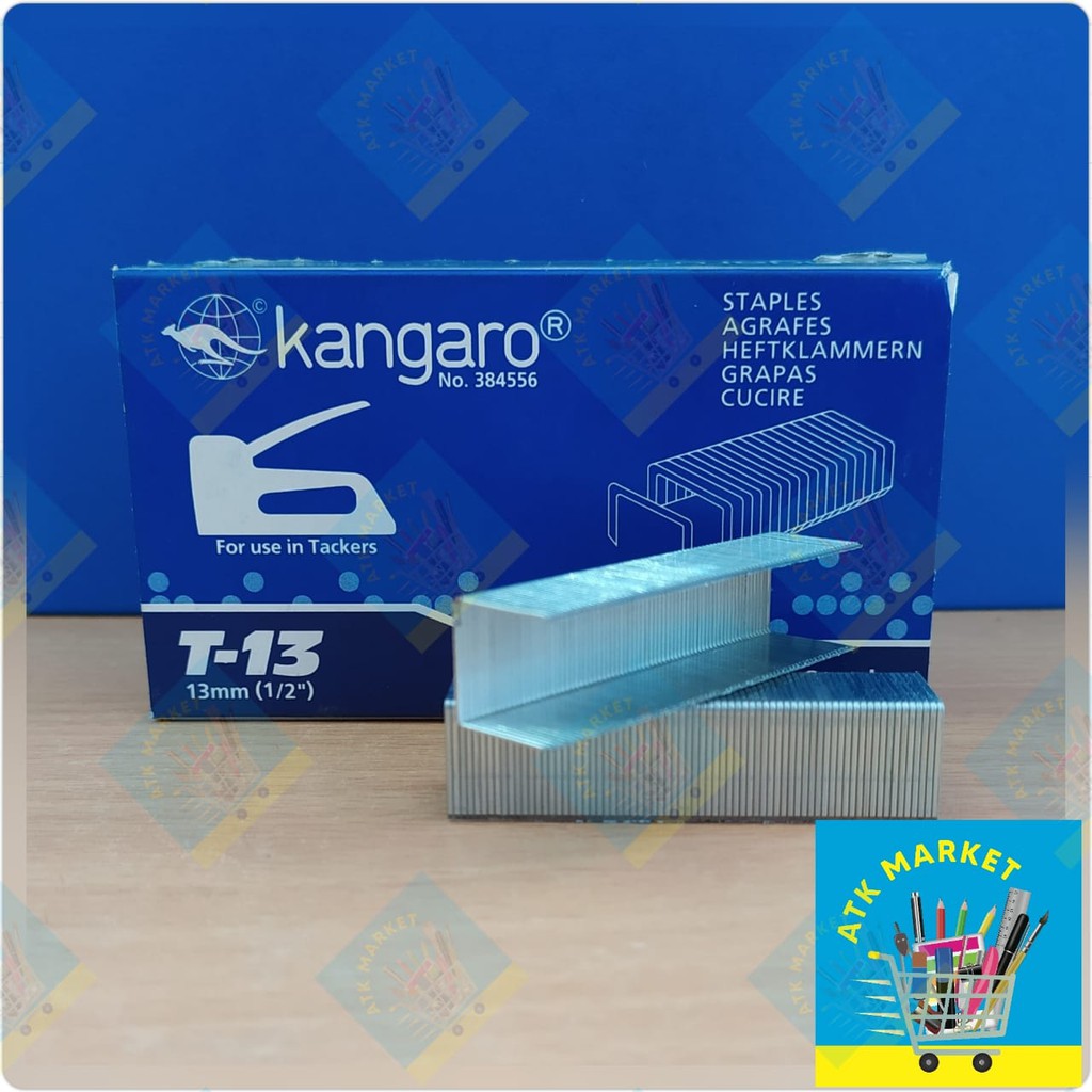 Isi Refill Jepretan Tembak / Hekter Tembak / Staples / Stapler Tembak / Guntacker  T-13 KANGARO