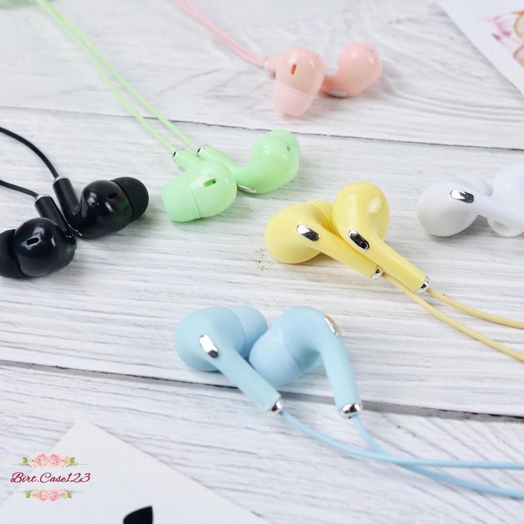 BM024 HEADSET HANDSFREE Hf earphone U28 MACARON MATE COLOR HIFI EXTRA BASS BC1363