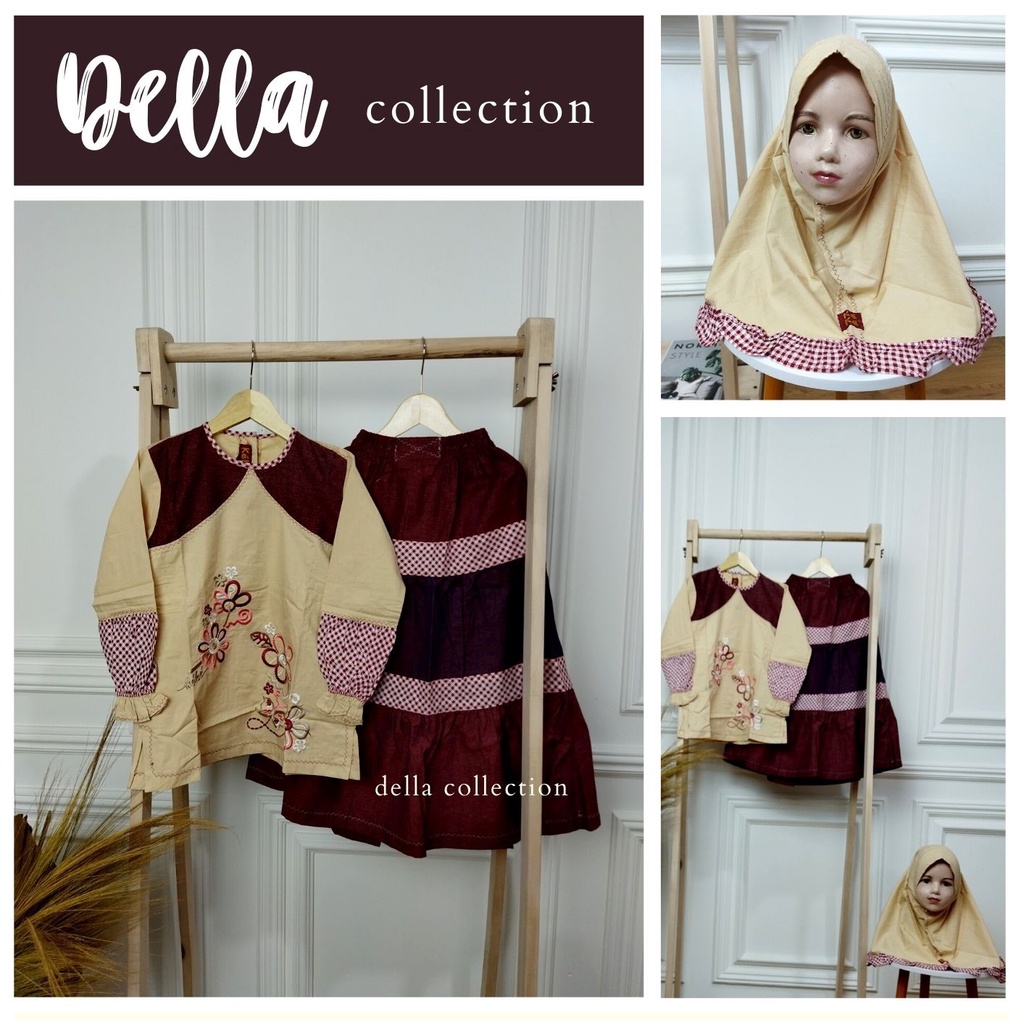 PROMO CUCI GUDANG | baju muslim anak Keke Anak Perempuan (Size 6)