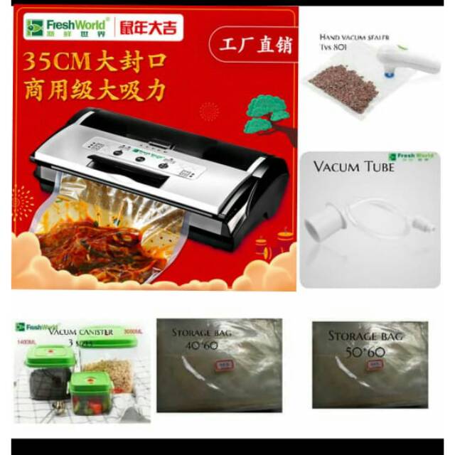 Paket komplit FW 3150 Vacuum sealer  Freshworld Fresh world FW  3150