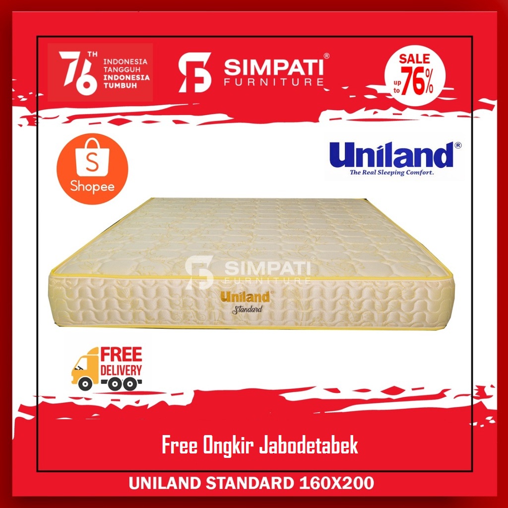 Springbed Termurah Uniland Standard Uk.160x200 - Cream