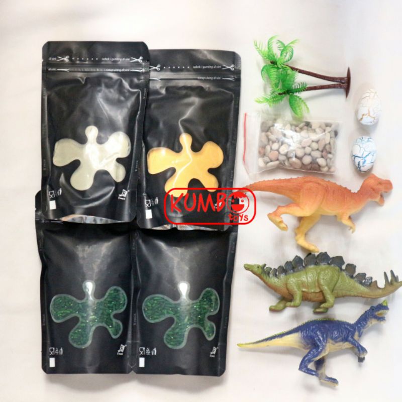 Sensory Box Tema Dino / Mainan Montessori Sensory Play