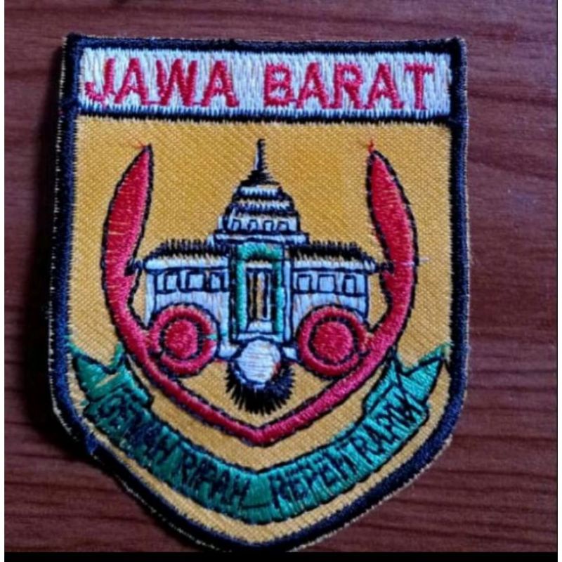 BORDIR LOGO JAWA BARAT KWARDA JAWA BARAT