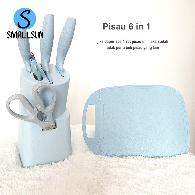 Pisau Set 5 in 1 Kerami/pisau set dapur/pisau potong+tempat pisau